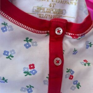 The Beaufort Bonnet Company Red and White Kids Pajama Set